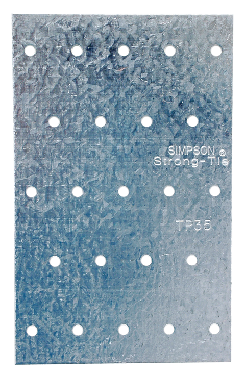 TP 3-1/8 in. x 5 in. 20-Gauge Galvanized Tie Plate (Pack of 100)