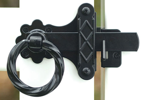 Twisted Ring Gate Latch for PVC and Vinyl Gates