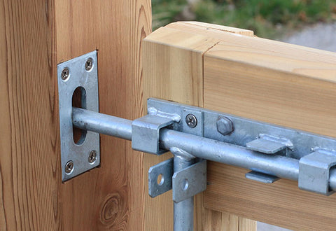 Lockable Cane Bolt Escutcheon Plate