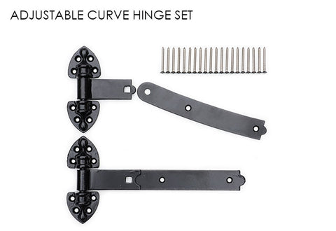 12” Curved Old-Fashioned Hinges