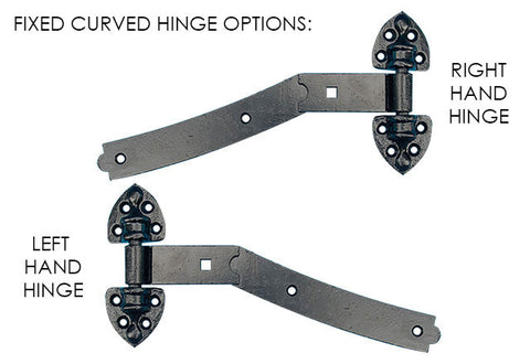 12” Curved Old-Fashioned Hinges