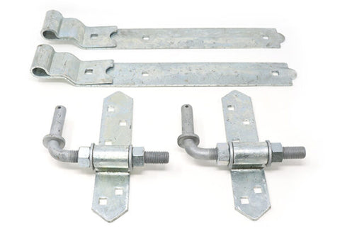 Heavy Duty Cranked Strap Hinge Hardware Sets