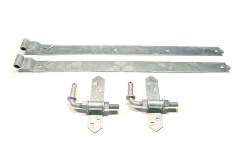Heavy Duty Cranked Strap Hinge Hardware Sets
