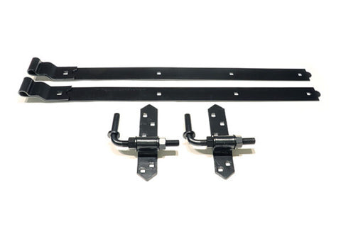 Heavy Duty Cranked Strap Hinge Hardware Sets