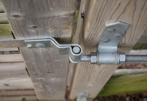 Heavy Duty Cranked Strap Hinge Hardware Sets