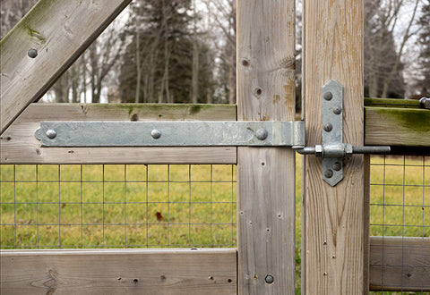 Heavy Duty Cranked Strap Hinge Hardware Sets