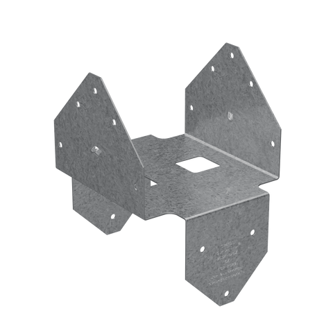 BCS ZMAX® Galvanized Post Cap for Triple 2x Beam, 6x Post (Pack of 10)