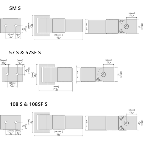 SureClose® Center Mount SM S