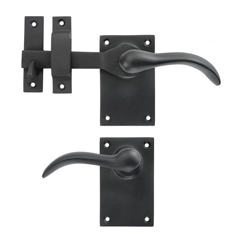 Square Plate Latch Set - 5" - LH