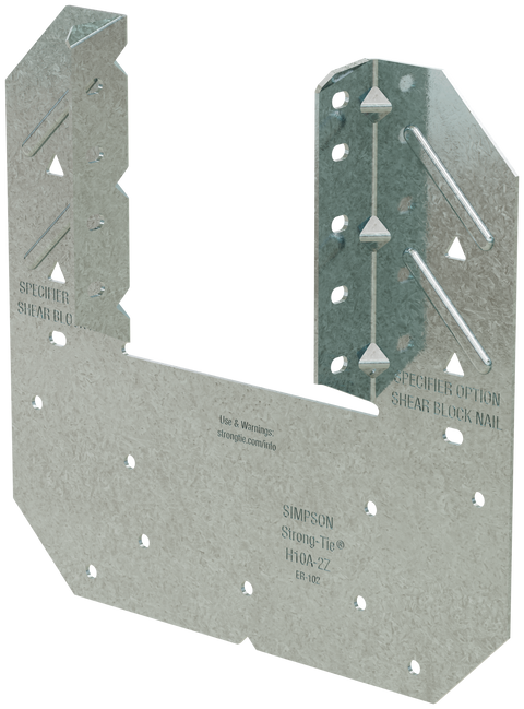 H10A-2 18-Gauge ZMAX® Galvanized Hurricane Tie (Pack of 50)