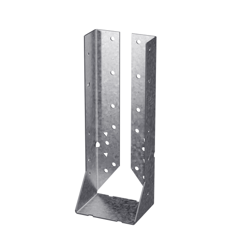 HUC Galvanized Face-Mount Concealed-Flange Joist Hanger for Double 2x10 (Pack of 25)