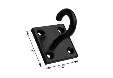 Hook on 2” Square Plate