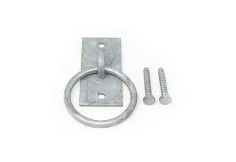 Hitching Post Ring on Rectangular Plate