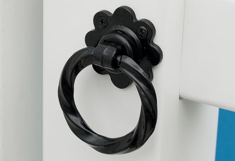 Twisted Ring Gate Latch for PVC and Vinyl Gates