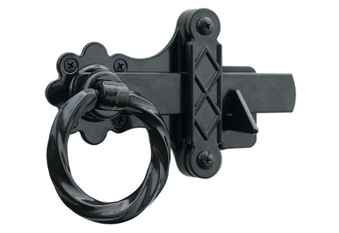 Twisted Ring Gate Latch for PVC and Vinyl Gates