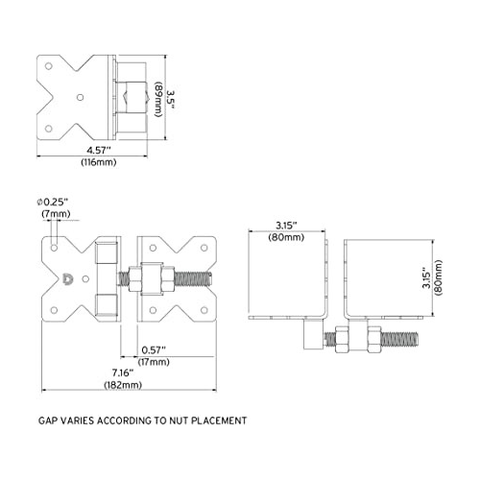 Stainless Steel Heavy Duty Gate Hinge