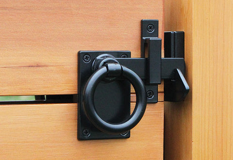 Contemporary Ring Gate Latch – Setback Mount