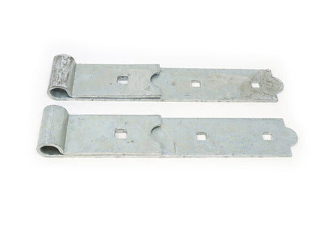 Heavy Duty Straight Flat Strap Hinges with 3/4” Eye