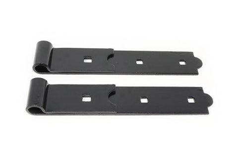 Heavy Duty Straight Flat Strap Hinges with 3/4” Eye