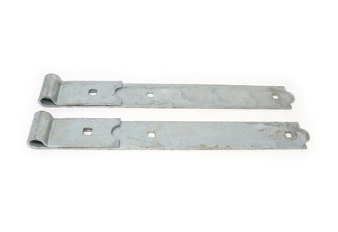 Heavy Duty Straight Flat Strap Hinges with 3/4” Eye