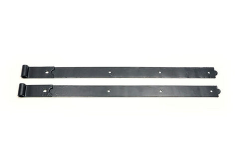 Heavy Duty Straight Flat Strap Hinges with 3/4” Eye