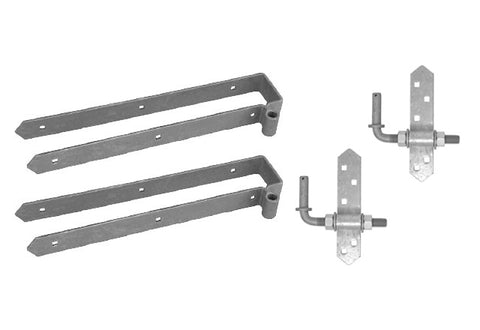 Double Straps with Rear Eye Hardware Sets (3” or 3.5” Gap)