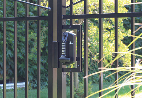 Single or Double-Sided Keypad for Metal Gate Lock with Key Override Function