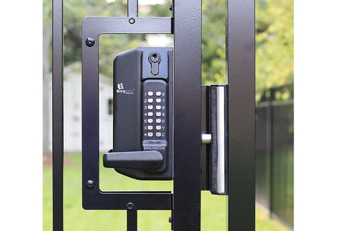 Single or Double-Sided Keypad for Metal Gate Lock with Key Override Function