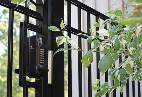 Single or Double-Sided Keypad for Metal Gate Lock with Key Override Function
