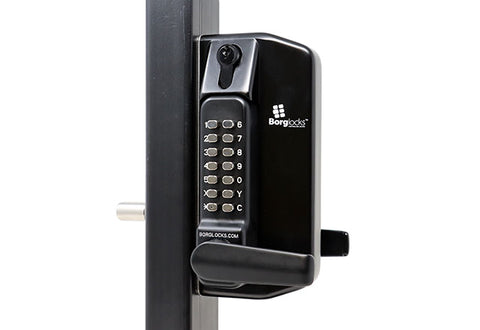 Single or Double-Sided Keypad for Metal Gate Lock with Key Override Function