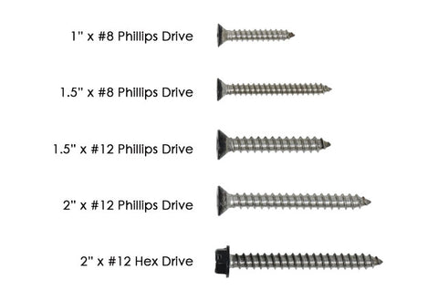 Black Stainless Steel Wood Screws