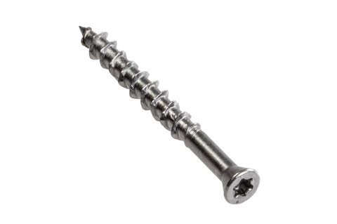 Deck-Drive™ DWP WOOD SS Screw — #7 x 1-5/8 in. T-15, Trim Head, Type 316 (1 lb.)